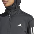 Miniatyrbillede 4 af 6: Adidas Halv Lynlå Sweatshirt Own The Run Base Sort S Kvinde