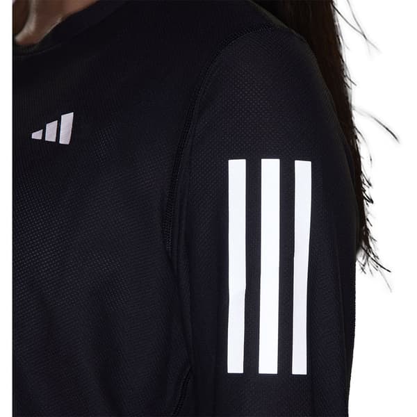 Adidas Långärmad T-shirt Own The Run Base Svart XS Kvinna