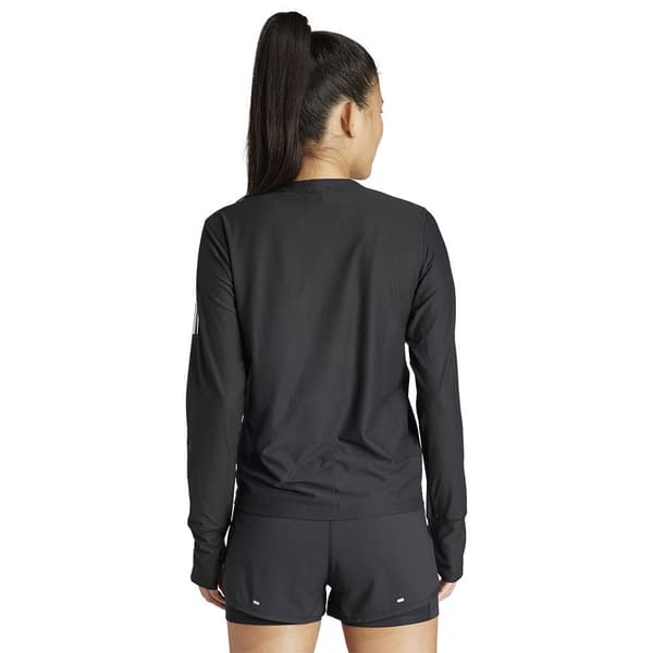 Adidas Långärmad T-shirt Own The Run Base Svart XS Kvinna
