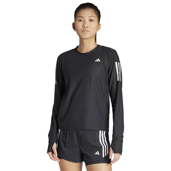 Adidas Långärmad T-shirt Own The Run Base Svart XS Kvinna