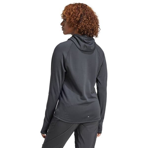 Adidas Stripes Hoodie Own The Run Excite 3 Svart S Kvinna