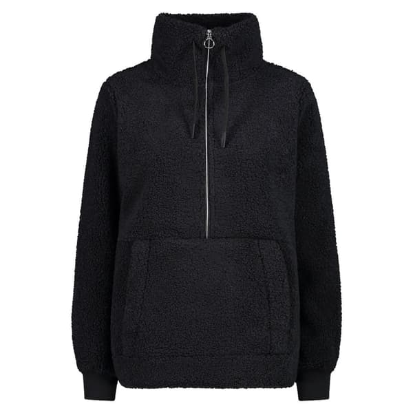 Cmp Halv Lynlå Sweatshirt 32p3806 Sort XS Kvinde