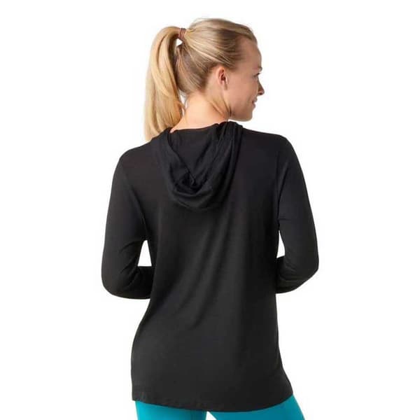 Smartwool Långärmad T-shirt Merino Sport 120 Hoodie Svart S Kvinna