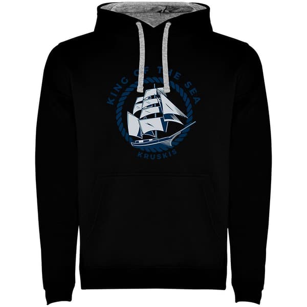 Kruskis To-farvet Hættetrøje King Of The Sea Sort 3XL Mand