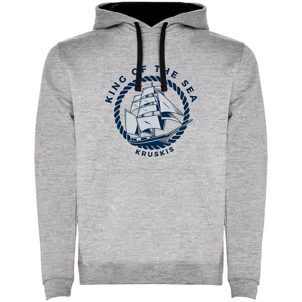 Kruskis Kaksivärinen Huppari King Of The Sea Harmaa 3XL Mies