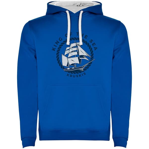 Kruskis Tvåfärgad Luvtröja King Of The Sea Blå 2XL Man