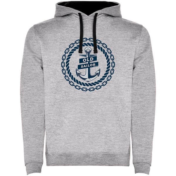 Kruskis Tvåfärgad Luvtröja Old Sailor Grå 2XL Man