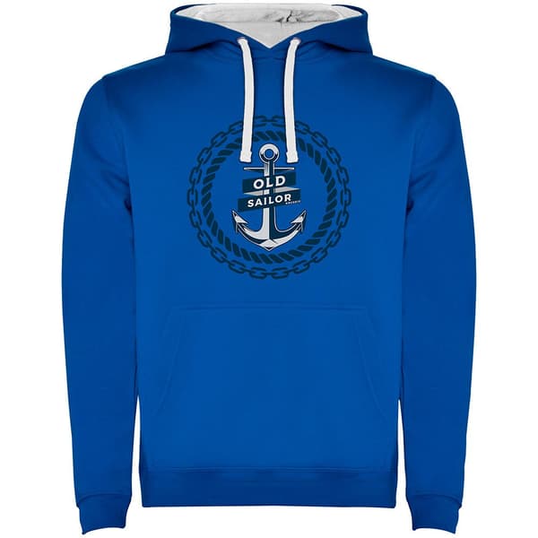 Kruskis Tvåfärgad Luvtröja Old Sailor Blå XL Man