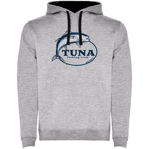 Kruskis Tvåfärgad Luvtröja Tuna Fishing Club Grå XL Man