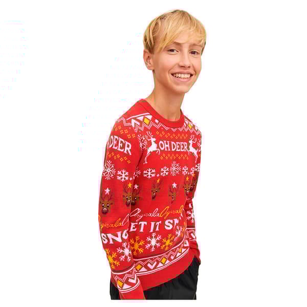 Jack & Jones Tröja Jorhoho Knit Röd 14 Years Pojke