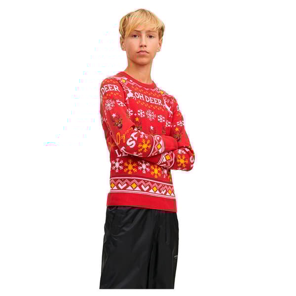 Jack & Jones Tröja Jorhoho Knit Röd 14 Years Pojke