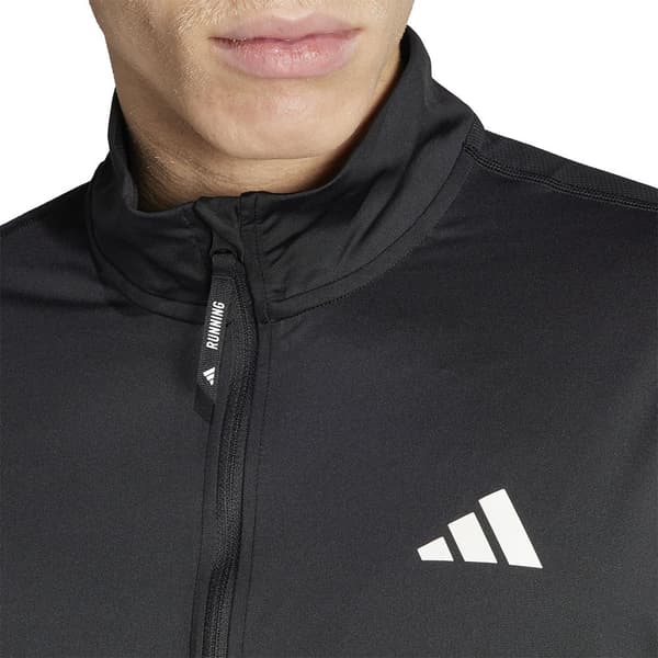 Adidas Tröja Med Halv Dragkedja Own The Run Base Svart M / Regular Man