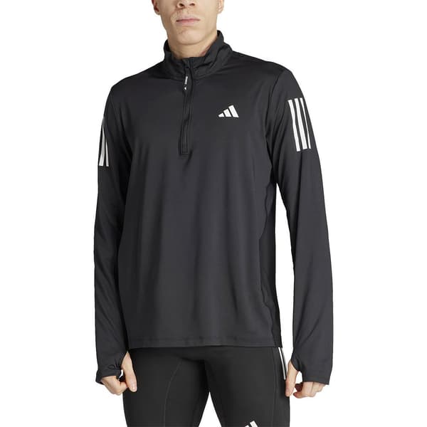 Adidas Tröja Med Halv Dragkedja Own The Run Base Svart M / Regular Man