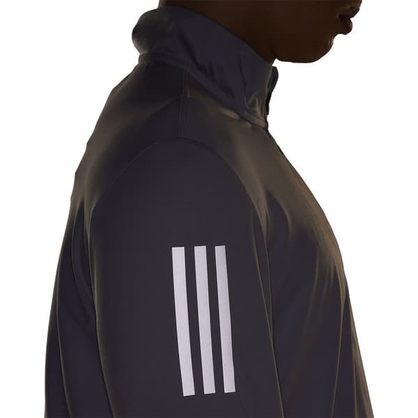 Adidas Tröja Med Halv Dragkedja Own The Run Base Grå S / Regular Man
