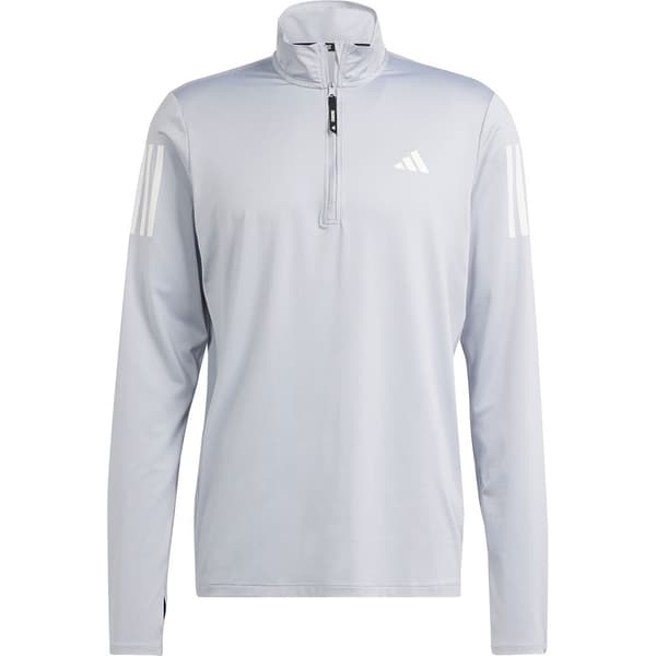 Adidas Tröja Med Halv Dragkedja Own The Run Base Grå XL / Regular Man