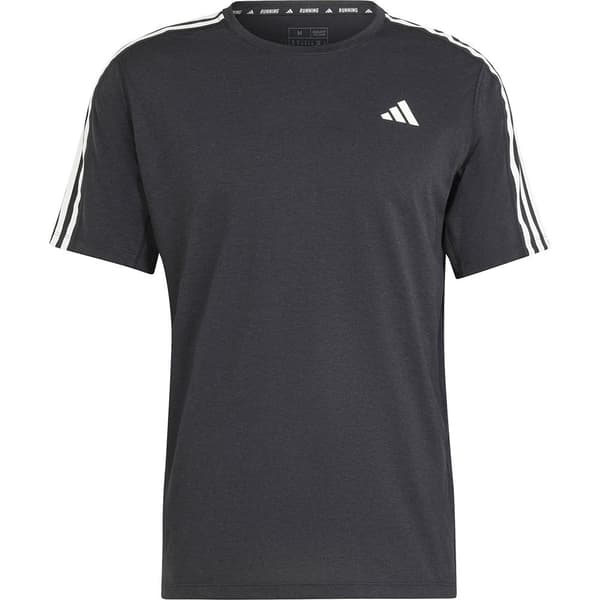 Adidas Stripes Lyhythihainen T-paita Own The Run Excite 3 Musta L / Regular Mies