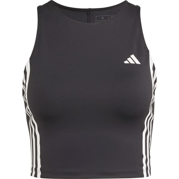Adidas Stripes ærmeløs T-shirt Own The Run Excite 3 Sort S Kvinde