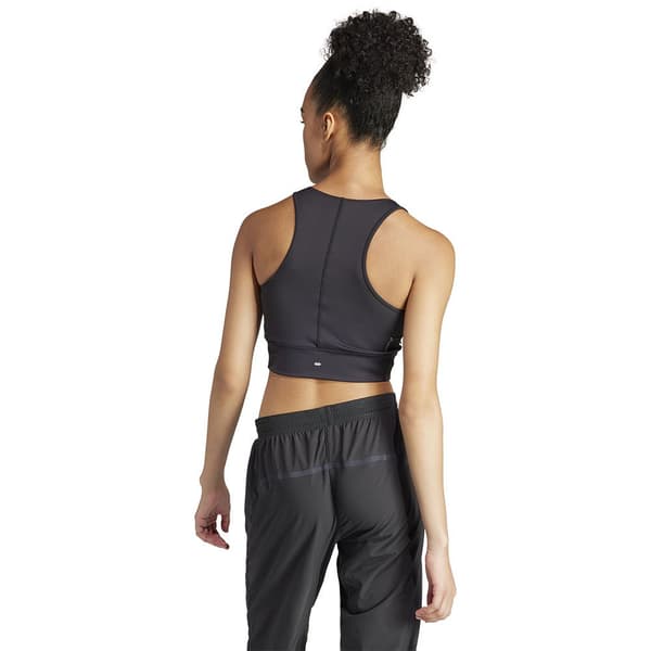Adidas Stripes ærmeløs T-shirt Own The Run Excite 3 Sort S Kvinde