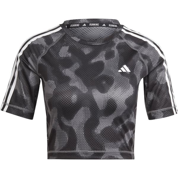 Adidas Kortärmad T-shirt Own The Run Excite Aop Svart M Kvinna