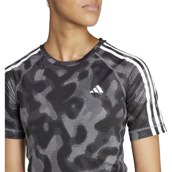 Adidas Kortärmad T-shirt Own The Run Excite Aop Svart M Kvinna