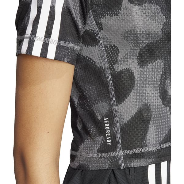 Adidas Kortärmad T-shirt Own The Run Excite Aop Svart M Kvinna