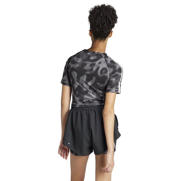 Adidas Kortärmad T-shirt Own The Run Excite Aop Svart M Kvinna