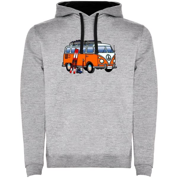 Kruskis Luvtröja Hippie Van Ski Two-colour Grå M Man