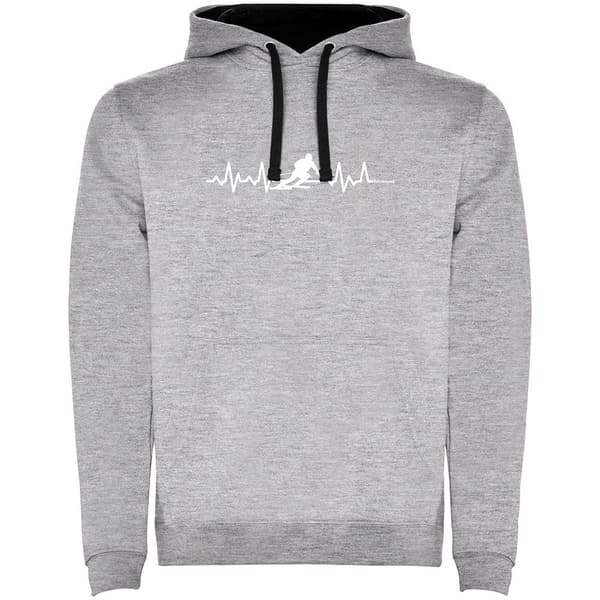 Kruskis Luvtröja Skiing Heartbeat Two-colour Grå XL Man