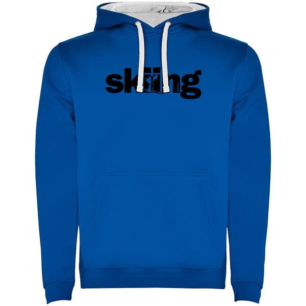 Kruskis Hættetrøje Word Skiing Two-colour Blå L Mand