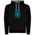 Pikkukuva 1 / 4: Kruskis Kaksivärinen Huppari Snowboarder Fingerprint Musta XL Mies
