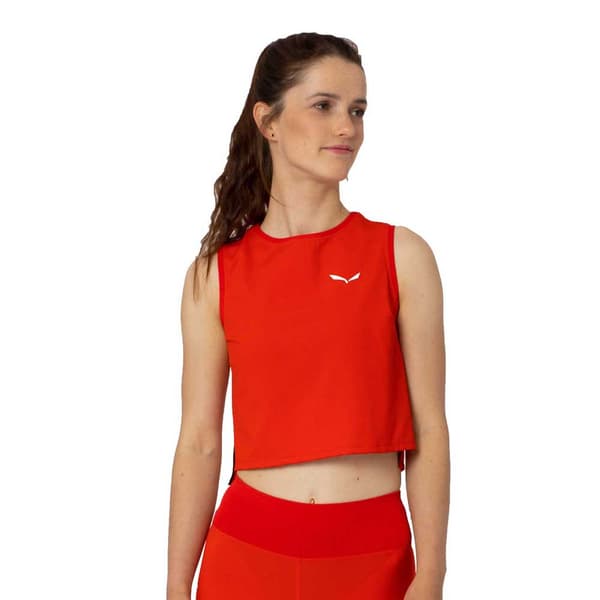 Salewa Ärmlös T-shirt Pedroc Dry Resp Hyb Orange S Kvinna
