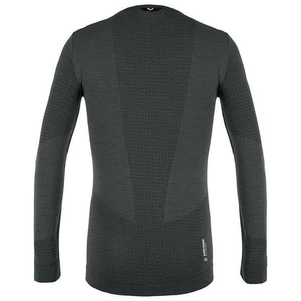 Salewa Langærmet T-shirt Zebru Responsive Grå M Mand