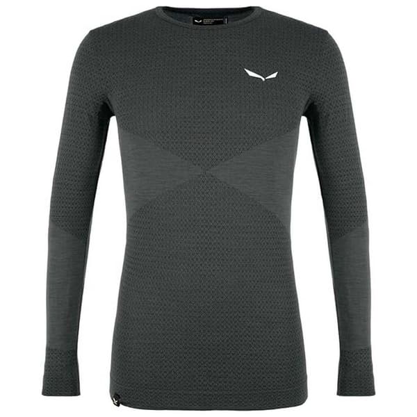 Salewa Langærmet T-shirt Zebru Responsive Grå 2XL Mand