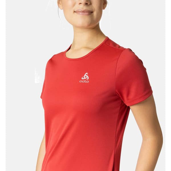 Odlo Kortärmad T-shirt Cardada Orange L Kvinna