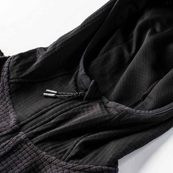 Elbrus Sweatshirt Med Full Dragkedja Bessan Polartec Svart XL Man