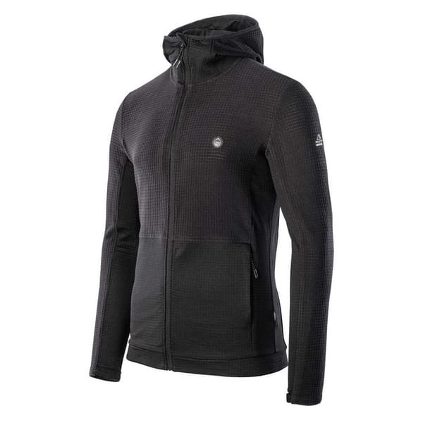 Elbrus Sweatshirt Med Full Dragkedja Bessan Polartec Svart XL Man