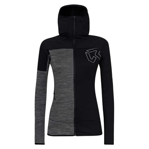 Rock Experience Sweatshirt Med Fuld Lynlås Kobra Fz Sort L Kvinde
