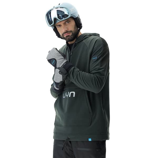 Uyn Hættetrøje Jump 2nd Half Zip Grøn M Mand