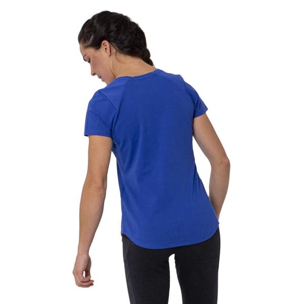 Salewa Kortärmad T-shirt Lavaredo Blå M Kvinna