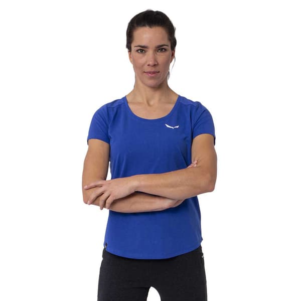 Salewa Kortärmad T-shirt Lavaredo Blå M Kvinna