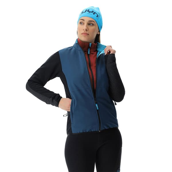 Uyn Sweatshirt Med Fuld Lynlås Spire Softshell Blå S Kvinde