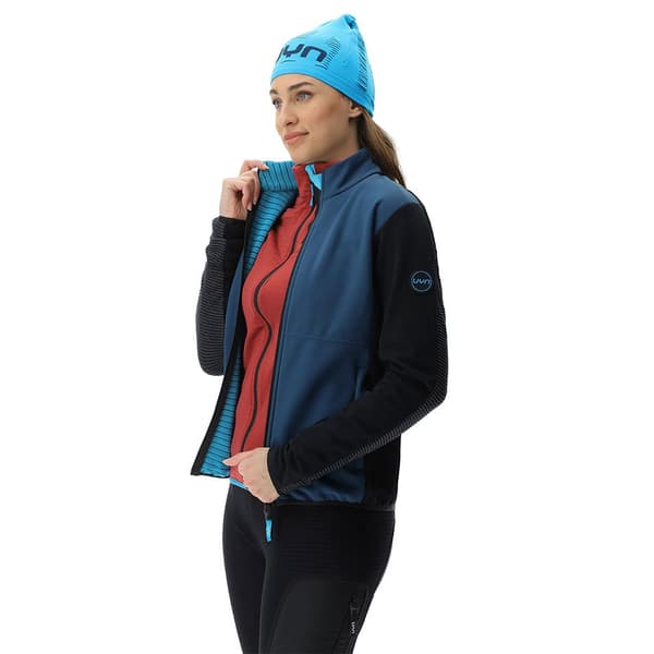 Uyn Sweatshirt Med Fuld Lynlås Spire Softshell Blå S Kvinde
