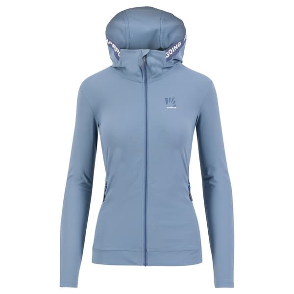 Karpos Sweatshirt Med Full Dragkedja Easyfrizz Blå S Kvinna