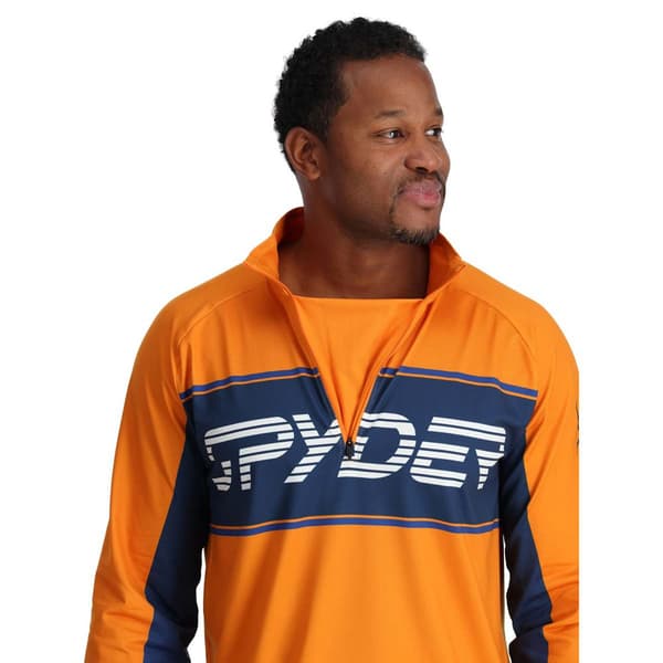 Spyder Halv Lynlå Sweatshirt Paramount Orange S Mand