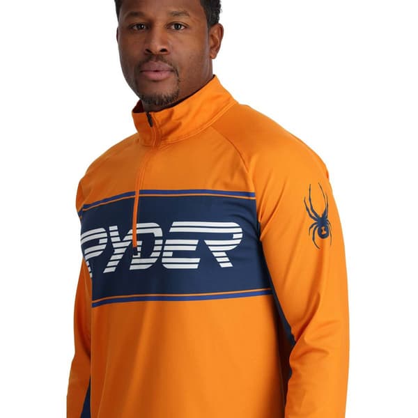 Spyder Halv Lynlå Sweatshirt Paramount Orange S Mand