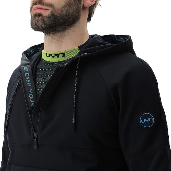 Uyn Hættetrøje Jump 2nd Half Zip Sort XL Mand