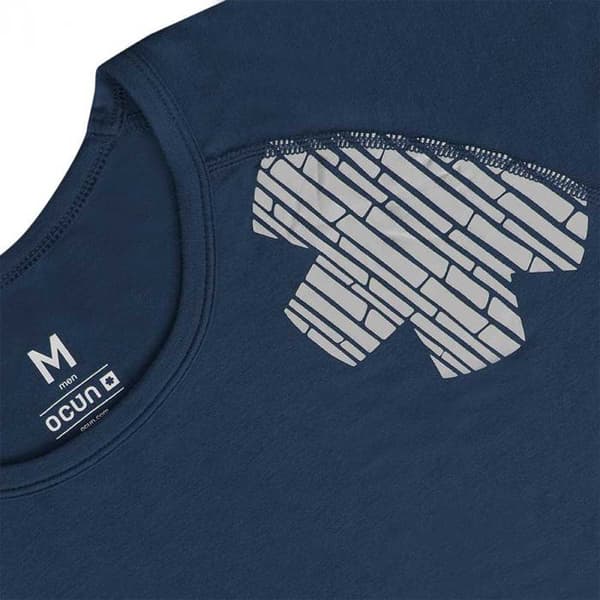 Ocun Kortärmad T-shirt Bamboo Blå S Kvinna