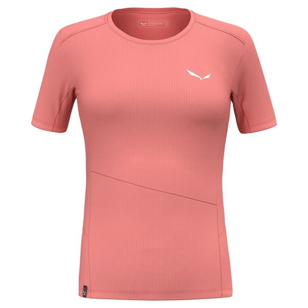 Salewa Kortärmad T-shirt Puez Sporty Dry Rosa L Kvinna