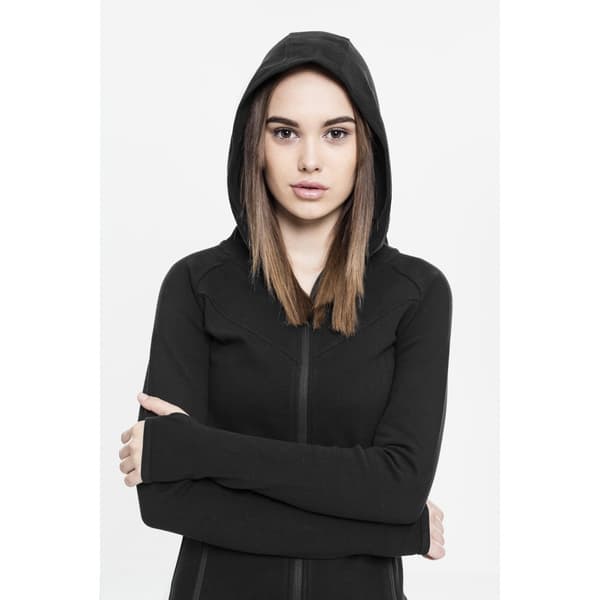 Urban Classics Huppari Athletic Interlo Zip Musta XS Nainen