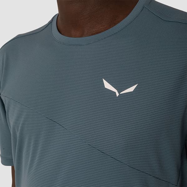Salewa Kortærmet T-shirt Puez Sporty Dry Blå L Mand